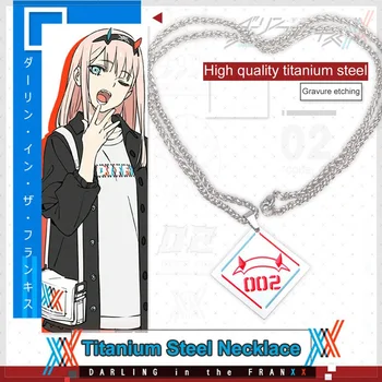 

Popular Anime DARLING in the FRANXX Code002 Red Devil Horn Necklace Cosplay Decorative Props