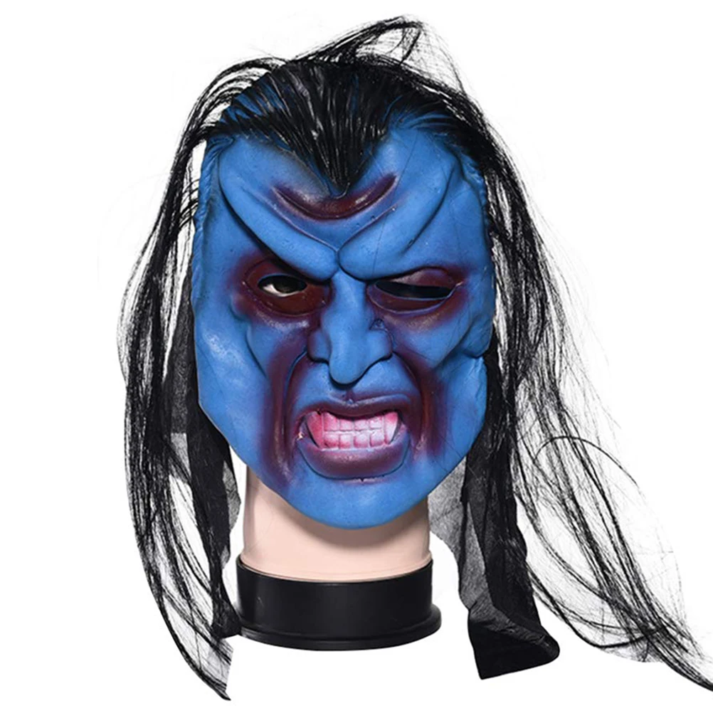 Хэллоуин маска для призраков реквизит страшный призрак длинные волосы ужас маска ужасов Хэллоуин реалистичный маскарадный хост страшная маска