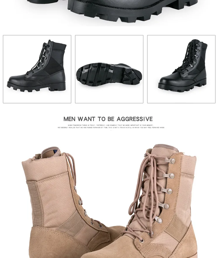 Manufacturers Direct Selling a Wave Combat Boots Desert Boots Hight-top Outdoor Tactical Boots Special Forces 07 Combat Boots Ou