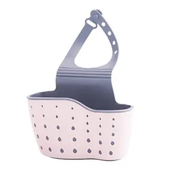

Kitchen Utensils Sink Double Drain Bag Storage Rack For Sponge Soap Holder Pool Storage Supplies Hanging Basket Drain Rack Tool
