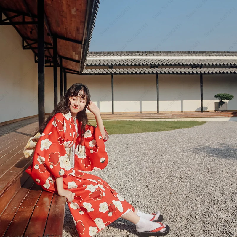 Японские традиционные кимоно Харадзюку Гета Сабо Haori длинные халаты юката аозай Платье Аниме маскарадные костюмы деревянная обувь сандалии