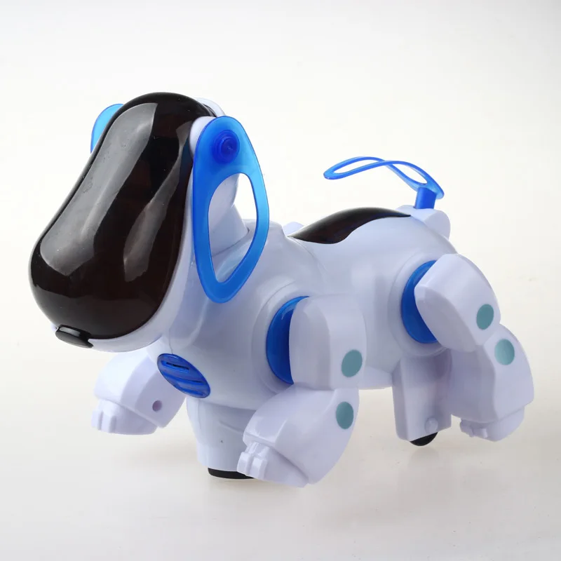 Electric Robot Dog Light Included Light Music Universal Wheel Will Shake Head And WAG Tail Children'S Educational Toy Supply of