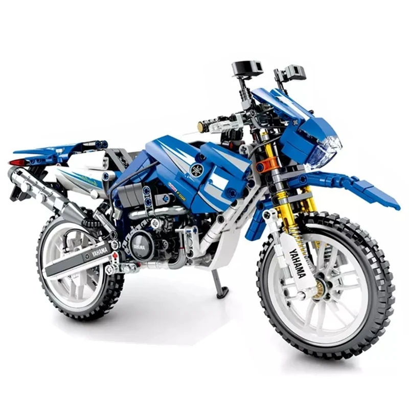 

Motorcycle Technic Building Blocks Compatible Legoingly Racing Motorbike City Vehicle Sets Off Road Model Kits Kids Toys