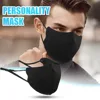 Adult Black Cotton Face Mask Adjustable Cloth Mask Face Shield Washable Man Woman Reusable Mouth Mask Mouth Caps Mascarilla ► Photo 1/6