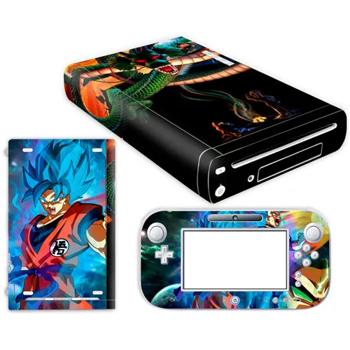 Супер наклейка Dragon Ball для консоли nintendo wii u, чехол с пультом управления, скины для геймпад для nintendo wii u, наклейка - Цвет: YS-WIIU-0052