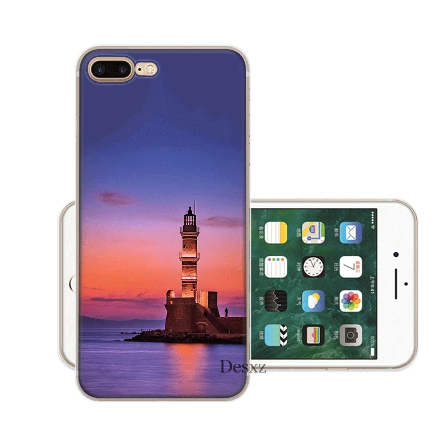 Чехол для мобильного телефона iPhone Apple XR X XS Max 6 6s 7 8 P Lus 5 5S SE Shell Lighthouse защита Мода - Цвет: H8
