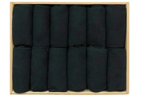 12 black 12 пар/партия, мужские носки Caramella, спортивные носки до середины икры, хлопковые однотонные носки - Цвет: 12 black