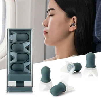 

Noise Cancelling Ear Plugs Sound Blocking Earplug Noise Reduction Reusable with Storage Case for Sleeping Snoring Shooting