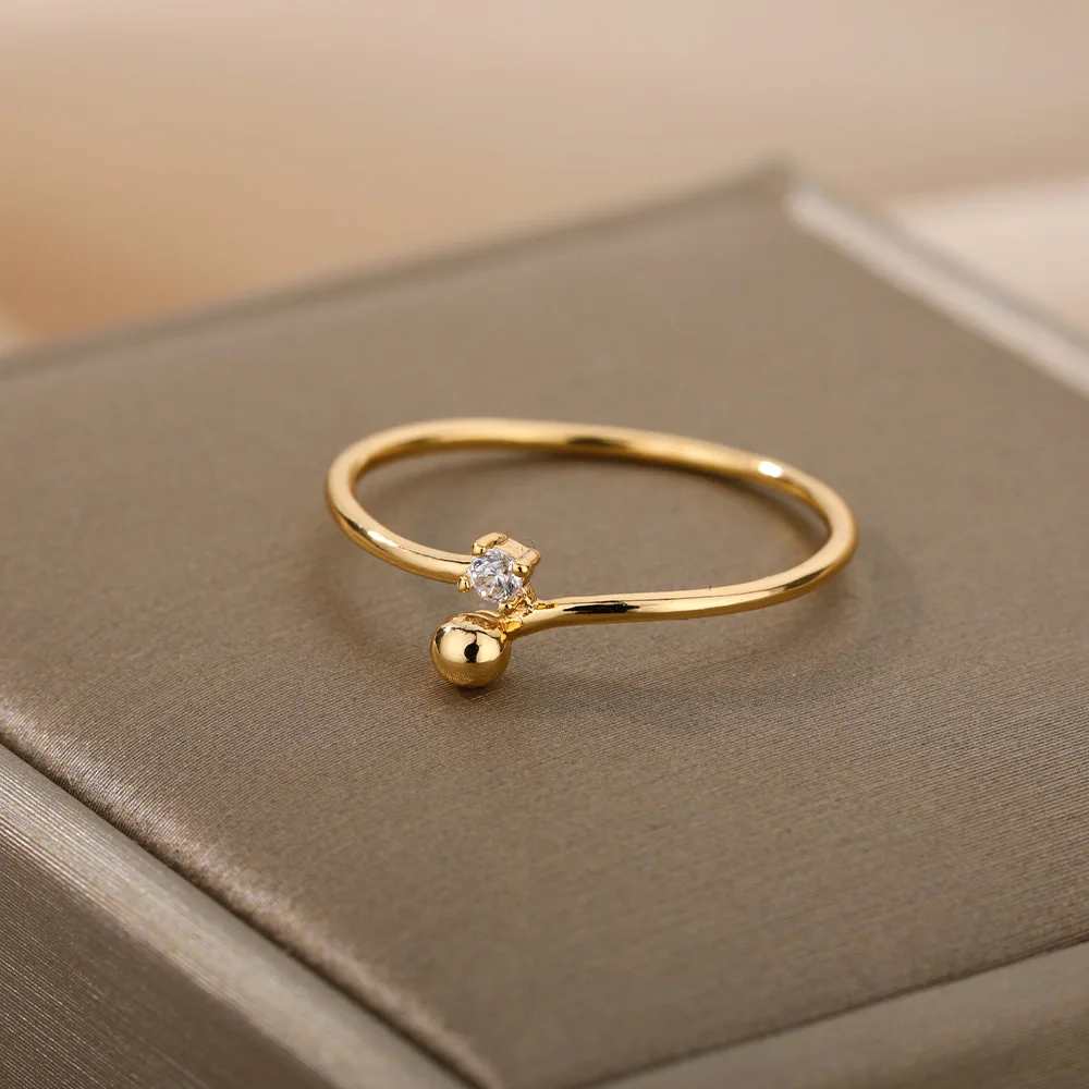For Women Stainless Steel Gold