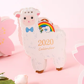 

2020 Calendar Mini Cute Cartoon Stand Up Desktop Monthly Calendar Home Office Desktop Supplies Decorations