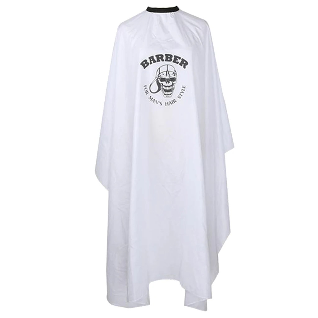 Static Free Barber Stylist Hair Styling Cutting Coloring Shampoo Cape Gown White