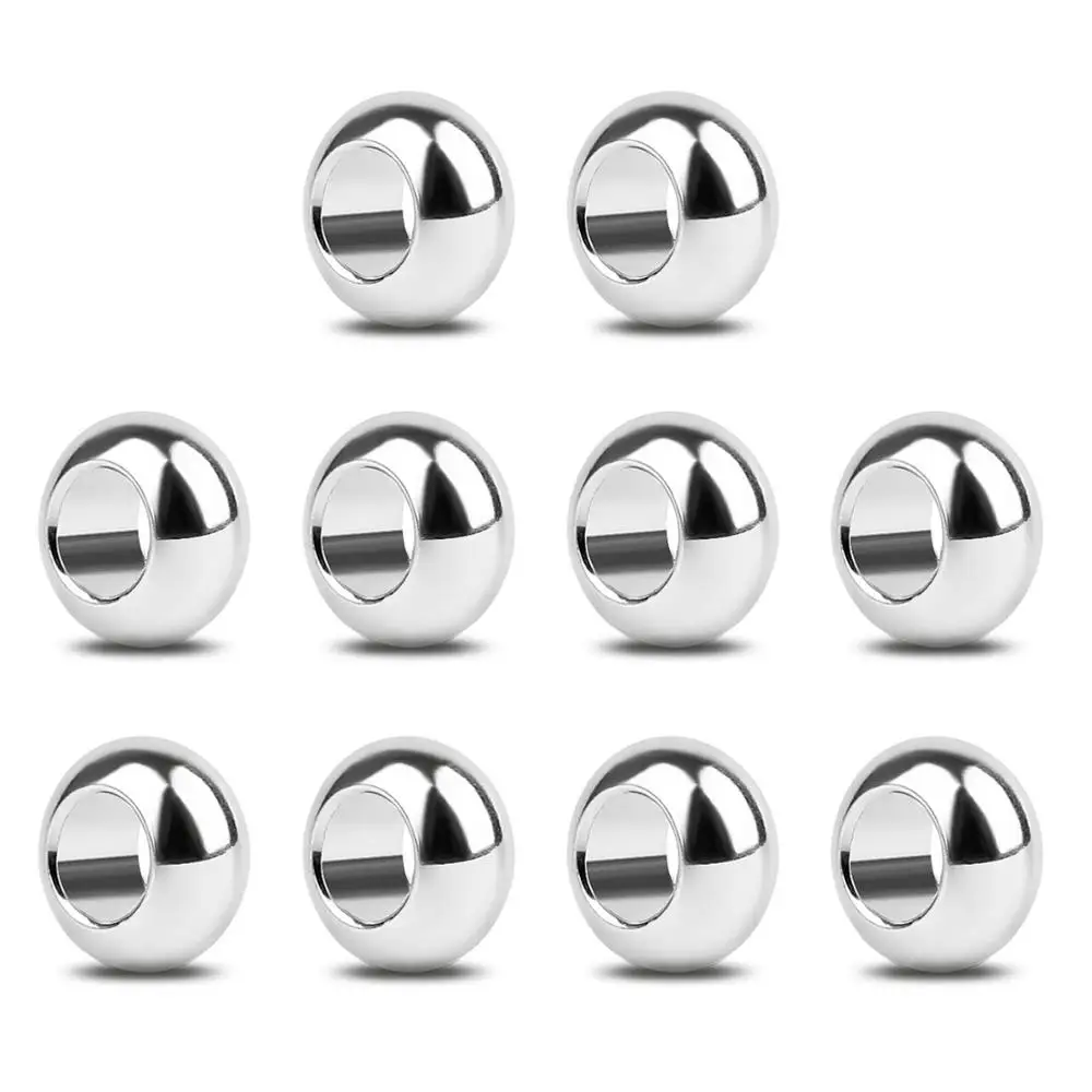 Areyourshop Aluminum Alloy Exquisite Slider Fit for 4mm Headphone Cable Splitter Black Silver Wholesale Slider Rings