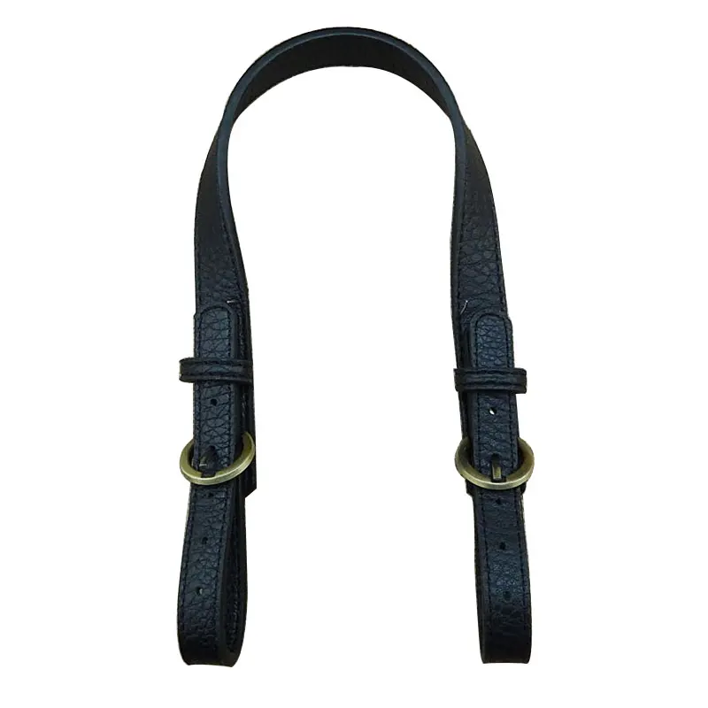 47~54CM Double-ended Adjust Handbag Belt Handle Shoulder Bag Strap for DIY Solid Color PU Leather Replacement Bag Accessories