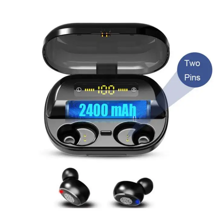 BEESCLOVER Bluetooth 5,0 наушники спортивные свободные наушники светодиодный BEESCLOVER стерео Водонепроницаемая гарнитура