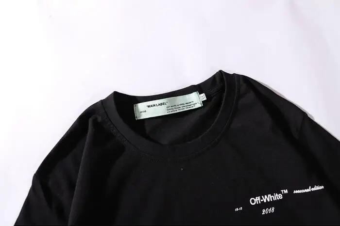 Off-White OWF BF картина маслом стрелы для мужчин и женщин унисекс пара влюбленных моделей хлопок Повседневная мода короткий рукав круглый вырез Футболка