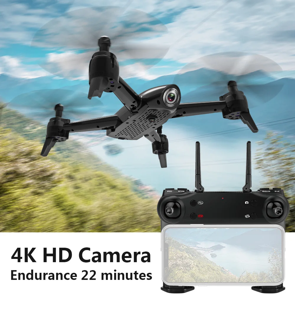 SG106 Дрон двойная камера 4K 720P 1080P WiFi в режиме реального времени антенна видео MV фильтр широкоугольный оптический поток RC Квадрокоптер