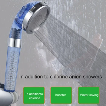 

Anion Handheld Shower Head Hand Shower Negative Ion Dechlorination High Pressure Water Saving Double Filter Bathroom Shower