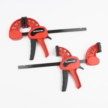 

DURATEC New F style bar clamp wood working tools quick grip F clamp 4/6/12/18/24 inch plastic carpentry clamps quick release