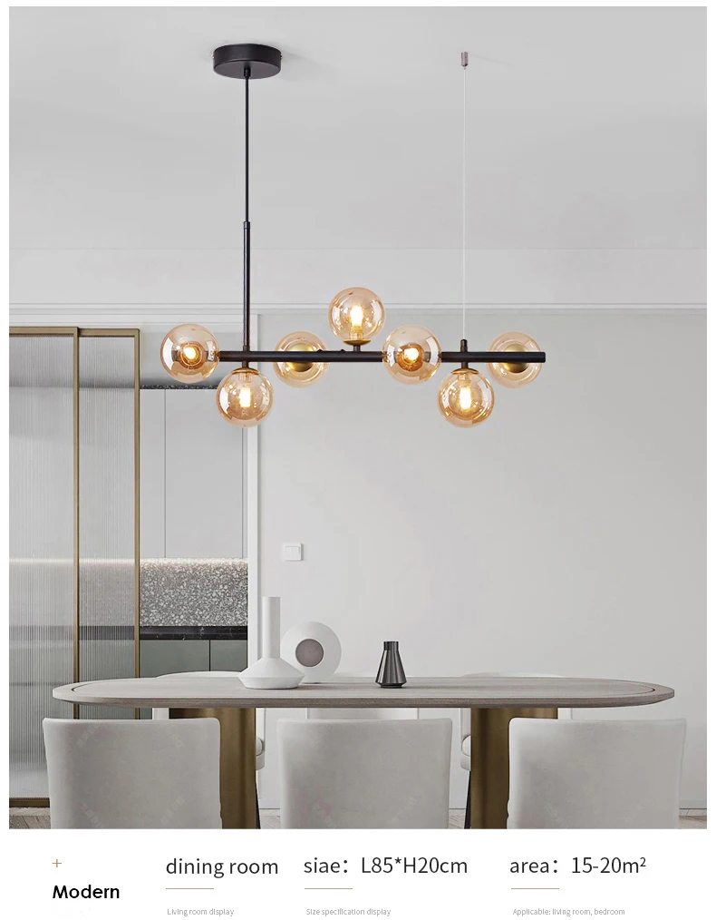 Modern Nordic Design LED Chandelier For Dining Room Kitchen Living Room Bedroom Ceiling Pendant Lamp G9 White Glass Ball Light rustic chandeliers