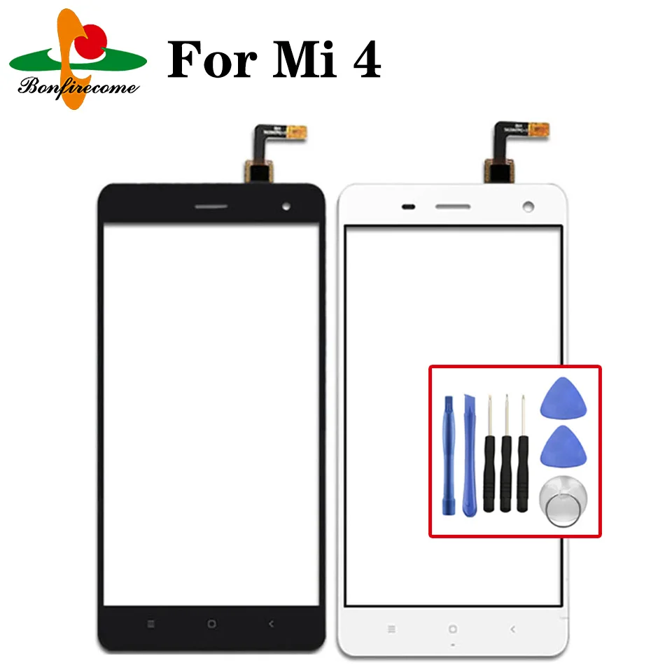 

TouchScreen For Xiaomi Mi4 Mi 4 M4 Touch Screen Panel Sensor LCD Display 5.0" Glass Digitizer Replacement Parts