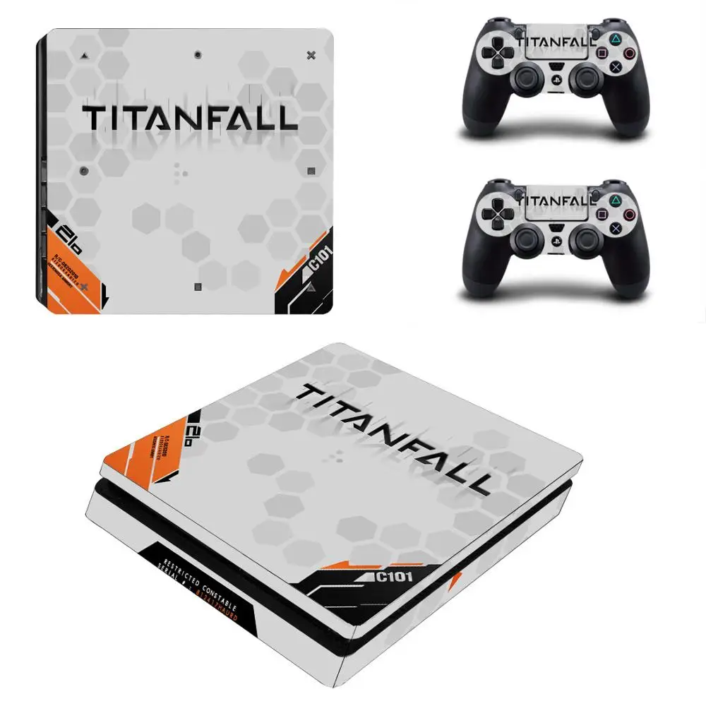 YSP4S-1001 Игра Titanfall PS4 Slim sticker s Play station 4 кожа Наклейка для playstation 4 PS4 Slim консоль и контроллер Скины Виниловые - Цвет: YSP4S-1001