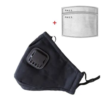 

Adult Anti Dust Mask Anti Pm2.5 Pollution Face Mouth Respirator Breathable +2 filter Mask 3D Protection Mouth Cover