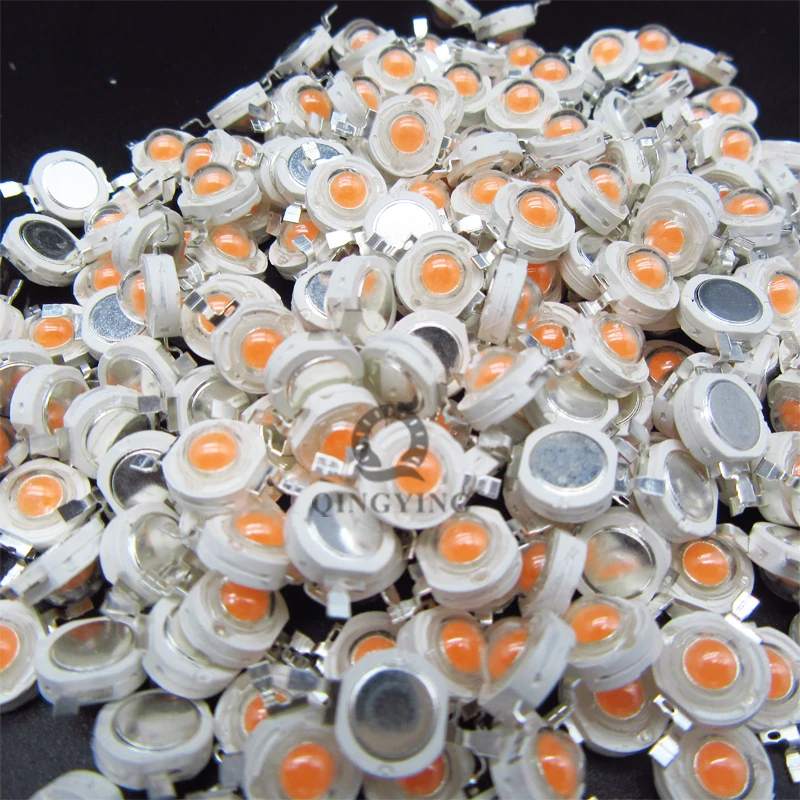 10pcs 1W 3W 5W High Power LED Chip Lamp Bulbs SMD COB Diodes Warm Cold White Red Green Blue Yellow 440 660nm Grow Light Beads