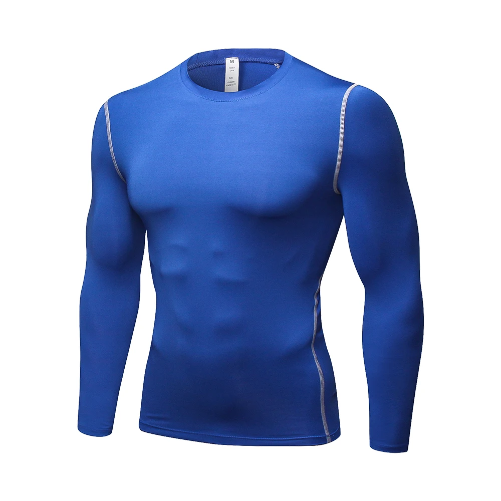 Blue-clothes Мотоциклетное мужское термобелье, комплекты спортивной быстросохнущей одежды для катания на лыжах, теплые базовые слои, облегающие длинные топы и штаны, спортивная одежда, нижнее белье - Цвет: Blue-clothes