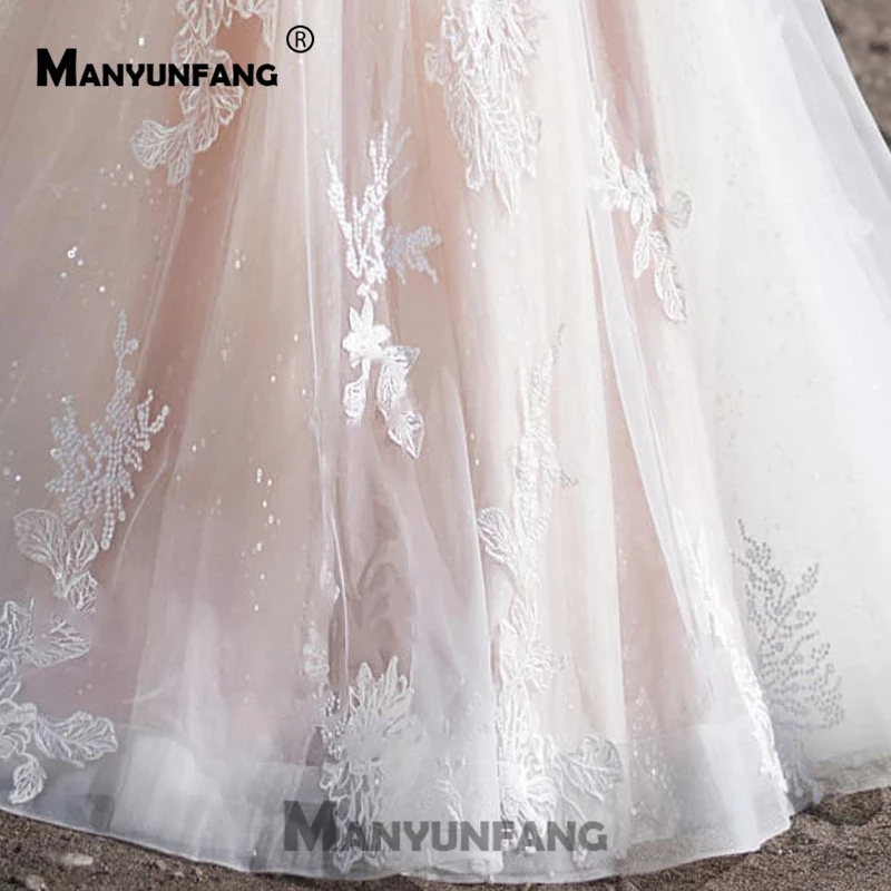 Vestidos De Boda с длинными рукавами, с блестками, тюль, Brautkleid, пояс с кристаллами, Простые Свадебные бутоньерки с прозрачной тюлевой спиной, свадебные платья