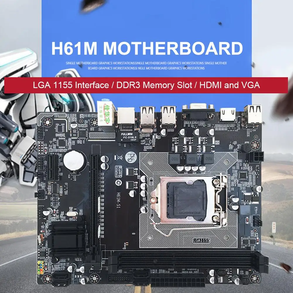 Материнская плата для настольного компьютера 1155 Pin cpu интерфейс все твердотельные Материнские платы для домашнего и офисного использования
