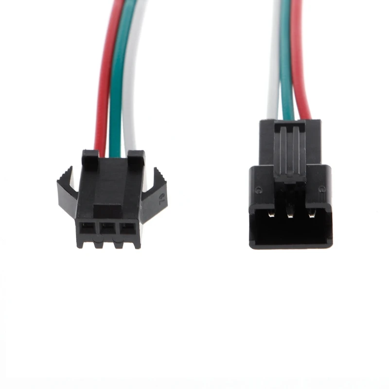10 пар 3 Pin JST SM мужской разъем кабель для WS2812B WS2812 WS2811 светодиодные полосы
