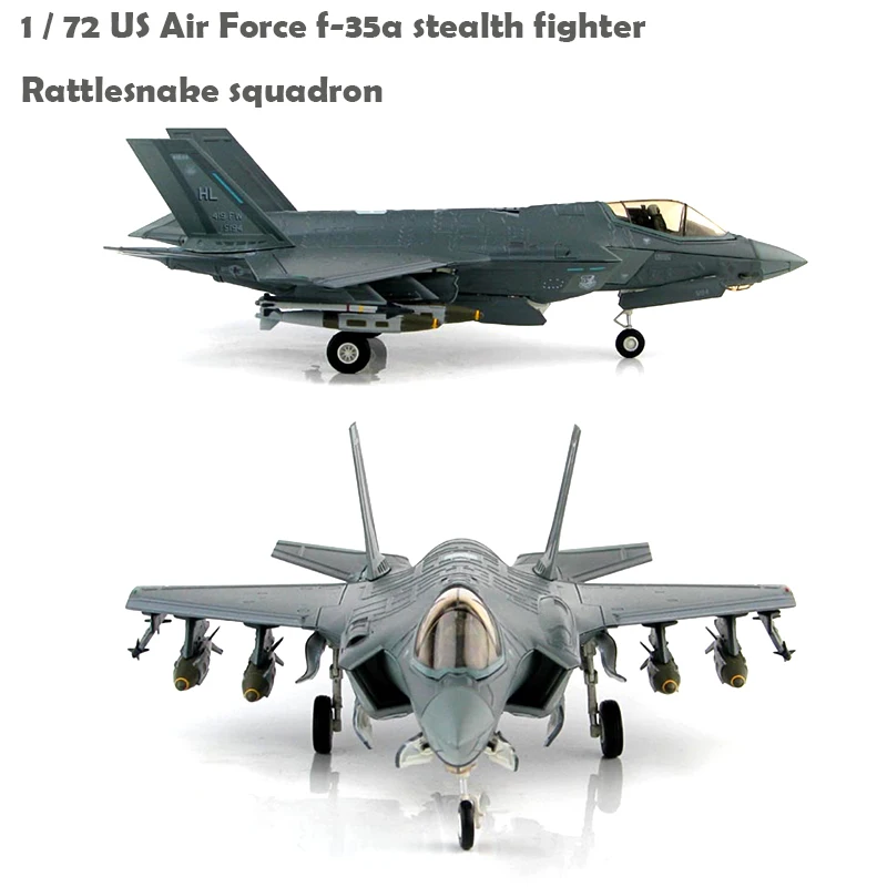 Fine 1/72 ВВС США F-35A stealth fighter cratlesnake squadron h4419 Коллекционная модель сплава