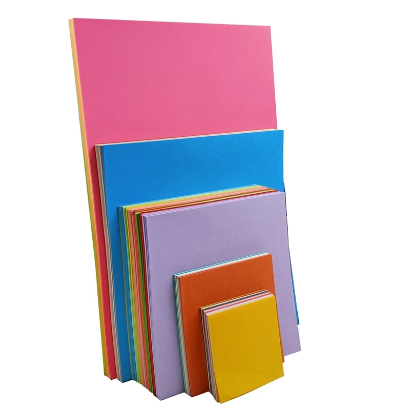 15x15cm10cm子供のカラーペーパーハンドカット紙ハンド素材作る正方形幼稚園千紙クレーンローズdiy折り紙 Paper Color Paper Cutpaper Crane Aliexpress