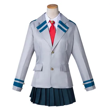 

Anime Academia Midoriya Izuku Bakugou Katsuki OCHACO URARAKA Cosplay Costume Academia School Uniform