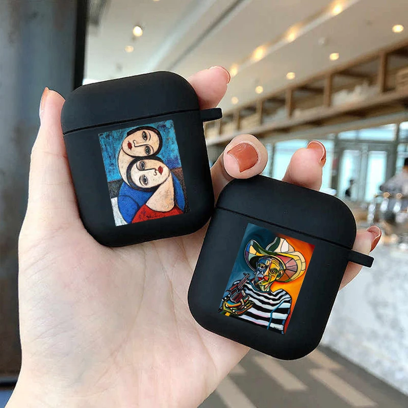 Hot Fashion Picasso Abstract Art Painting Faces Soft silicone TPU Case For AirPods Pro 1 2 3 Wireless Bluetooth Earphone Box | Мобильные