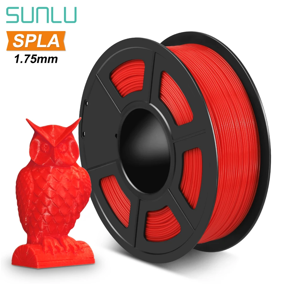 

SUNLU SPLA Filament 1.75 mm 1kg S PLA 3D Printer Filament Good Toughness 3d Printing Materials