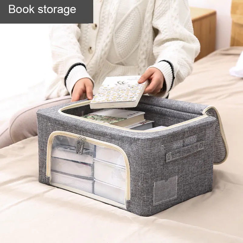 Популярная тканевая художественная складная коробка тканевые контейнеры для
