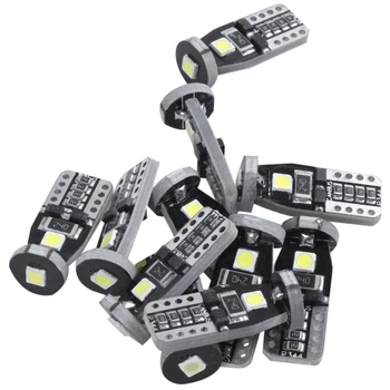 

Pack Of 12-194 168 2825 W5W T10 Led Light Bulb 10-30V White Extremely Bright 3030 3Smd Led Replacement Bulbs Canbus Error Free F