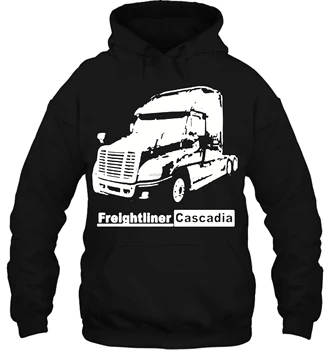 

Freightliner Cascadia Truck Dark Color with Model Streetwear men women Hoodies Sweatshirts