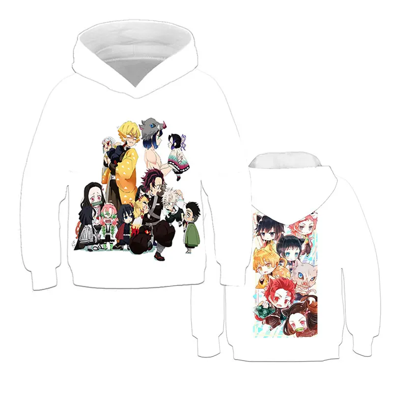 Kimetsu Demon Slayer Одежда для девочек толстовки японский Харадзюку аниме подростковые с