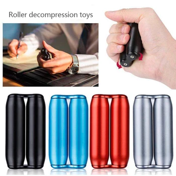 

Study Fingertip Fidget Roller Hand Massage Relieve Stress Decompression Toy Aluminum Alloy Portable Improve Anti Anxiety