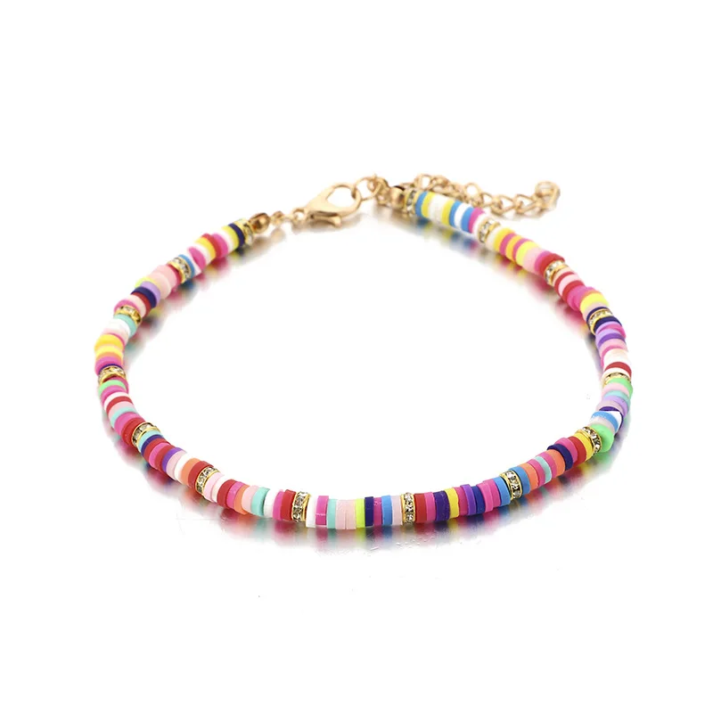 2Pcs/set Bohemian Ankle bracelets Infinity Charm Anklets for Women Summer Beach Bead on the Leg Anklet Set Foot Chain Jewelry