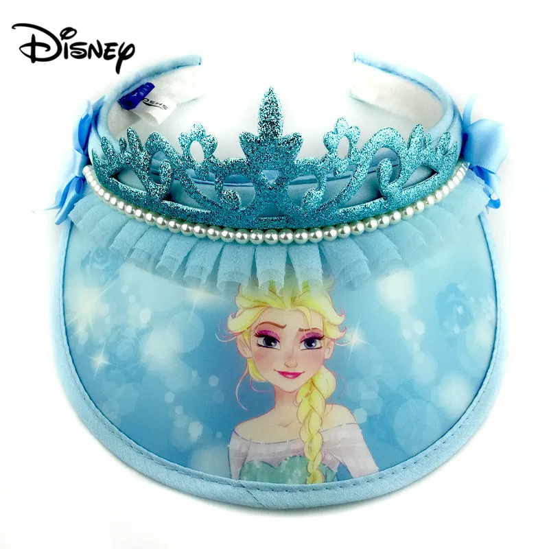 Детская шляпа от солнца disney, пляжная шляпа, летняя пустая верхняя крышка, шляпа с защитой от воздействия УФ-излучения, Солнцезащитная шляпа в романтическом стиле