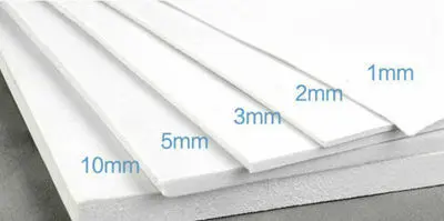 1pcs Thickness 1/2/3/5/10mm Eva Foam Sheets Sound-Absorbing Noise Spone Foam Craft Eva Sheets Handmade Model Making Material White