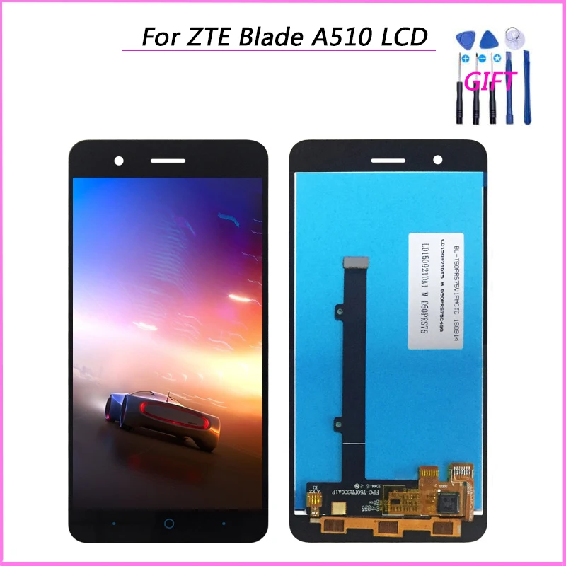 100% протестированный для ZTE Blade A510 ЖК дисплей Сенсорная Панель переднее внешнее