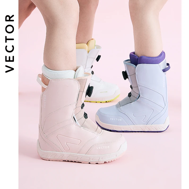 Professional Women's Man Ski Shoes Warm Waterproof Snowboard Boots Non-slip Leather Breathable Snow Ski Boots Equipment ski boots