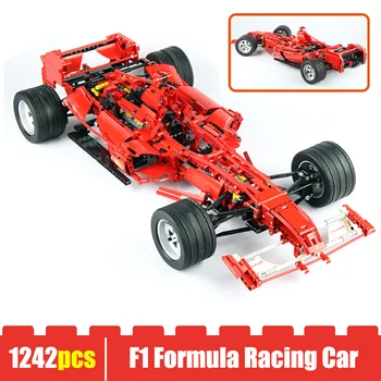 

Technic Series 1242pcs 1/8 Scale F1 Formula Racing Car Building Blocks Creator Racer Sport Vehicle Bricks Toys For Boy Adult