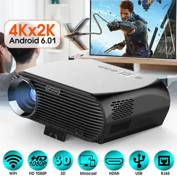 

3500 Lumen 1080P Full HD LED Projector Home Theater Cinema Wifi 3D For Android