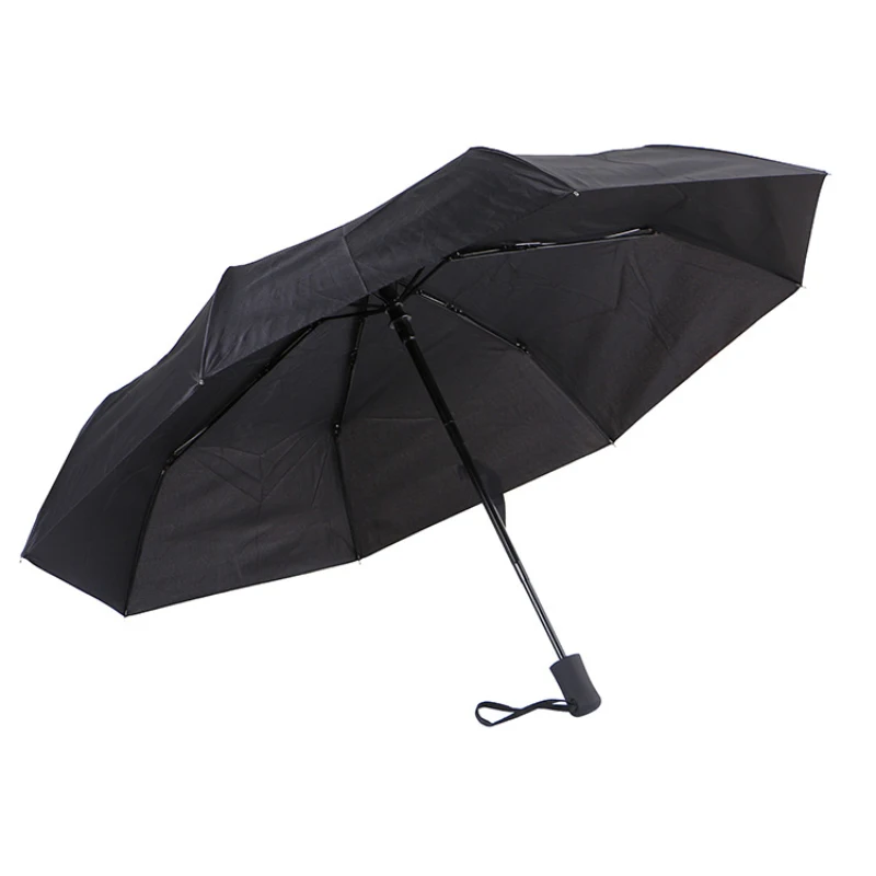 Высококачественный мужской зонт-автомат для дождливой погоды, женский ветрозащитный дорожный бизнес мужской каркас зонтика, товары для дома на открытом воздухе - Цвет: Черный