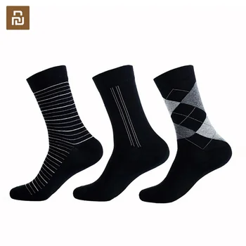 

youpin 365 WEAR Men's long socks one pair Plaid gentleman's sock Comfortable non-slip Sweatproof for man high quality
